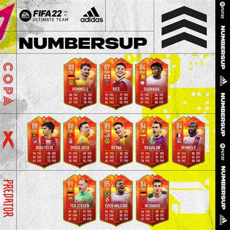 adidas kaarten fifa 22|FIFA 22 numbers up.